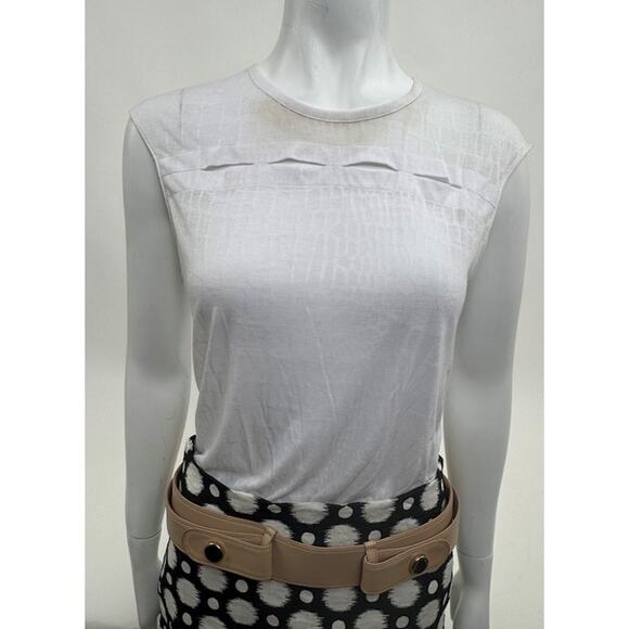 Chloé Blush Neutral Leather Designer Waist Wide Belt Size M main image 4